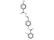 4-(2-(4-METHYLBENZOYL)CARBOHYDRAZONOYL)PHENYL <span class='lighter'>2-CHLOROBENZOATE</span>