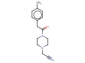 2-(4-[2-(4-METHYLPHENYL)<span class='lighter'>ACETYL</span>]PIPERAZIN-1-YL)<span class='lighter'>ACETONITRILE</span>