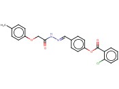 4-(2-((4-METHYLPHENOXY)ACETYL)CARBOHYDRAZONOYL)PHENYL <span class='lighter'>2-CHLOROBENZOATE</span>