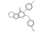 3-(4-CHLOROPHENYL)-2-(P-TOLYLOXY)-6,7-DIHYDRO-3H-CYCLOPENTA[4,5]THIENO[2,3-D]PYRIMIDIN-4(5H)-ONE