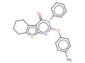 3-PHENYL-2-(P-TOLYLOXY)-5,6,7,8-TETRAHYDROBENZO[4,5]THIENO[2,3-D]PYRIMIDIN-4(3H)-ONE