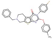7-BENZYL-3-(4-FLUOROPHENYL)-2-(P-TOLYLOXY)-5,6,7,8-TETRAHYDROPYRIDO[4',3':4,5]THIENO[2,3-D]PYRIMIDIN-4(3H)-ONE