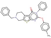 7-BENZYL-3-PHENYL-2-(P-TOLYLOXY)-5,6,7,8-TETRAHYDROPYRIDO[4',3':4,5]THIENO[2,3-D]PYRIMIDIN-4(3H)-ONE