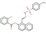 1-(2-((4-METHYLPHENYL)SULFONYL)CARBOHYDRAZONOYL)-2-NAPHTHYL <span class='lighter'>2-CHLOROBENZOATE</span>