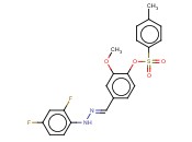 (E)-4-((2-(2,4-DIFLUOROPHENYL)HYDRAZONO)METHYL)-2-METHOXYPHENYL 4-METHYLBENZENESULFONATE