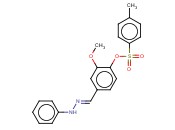 (E)-2-METHOXY-4-((2-PHENYLHYDRAZONO)METHYL)PHENYL 4-METHYLBENZENESULFONATE