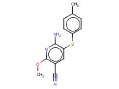 6-AMINO-2-METHOXY-5-((4-METHYLPHENYL)SULFANYL)NICOTINONITRILE