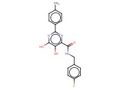 5,6-DIHYDROXY-2-P-TOLYL-PYRIMIDINE-4-CARBOXYLIC ACID 4-FLUORO-BENZYLAMIDE