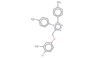 4,5-BIS(4-METHYLPHENYL)-3-((4-CHLORO-3-METHYLPHENOXY)METHYL)-4H-1,2,4-TRIAZOLE