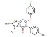 2-(4-CHLOROPHENOXY)-5,6-DIMETHYL-3-P-TOLYLTHIENO[2,3-D]PYRIMIDIN-4(3H)-ONE