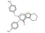 3-(P-TOLYL)-2-(P-TOLYLOXY)-5,6,7,8-TETRAHYDROBENZO[4,5]THIENO[2,3-D]PYRIMIDIN-4(3H)-ONE