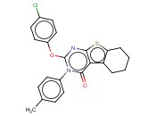 2-(4-CHLOROPHENOXY)-3-(P-TOLYL)-5,6,7,8-TETRAHYDROBENZO[4,5]THIENO[2,3-D]PYRIMIDIN-4(3H)-ONE