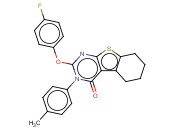 2-(4-FLUOROPHENOXY)-3-(P-TOLYL)-5,6,7,8-TETRAHYDROBENZO[4,5]THIENO[2,3-D]PYRIMIDIN-4(3H)-ONE