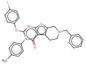7-BENZYL-2-(4-FLUOROPHENOXY)-3-(P-TOLYL)-5,6,7,8-TETRAHYDROPYRIDO[4',3':4,5]THIENO[2,3-D]PYRIMIDIN-4(3H)-ONE