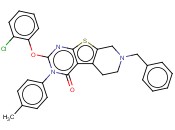 7-BENZYL-2-(2-CHLOROPHENOXY)-3-(P-TOLYL)-5,6,7,8-TETRAHYDROPYRIDO[4',3':4,5]THIENO[2,3-D]PYRIMIDIN-4(3H)-ONE