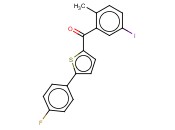 (5-(4-FLUOROPHENYL)THIOPHEN-2-YL)(5-IODO-2-<span class='lighter'>METHYLPHENYL</span>)<span class='lighter'>METHANONE</span>