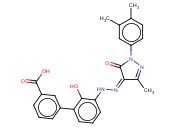 (Z)-3'-(2-(1-(3,4-DIMETHYLPHENYL)-3-METHYL-5-OXO-1H-PYRAZOL-4(5H)-YLIDENE)HYDRAZINYL)-2'-<span class='lighter'>HYDROXY-</span>