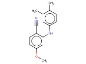2-[(3,4-DIMETHYLPHENYL)AMINO]-<span class='lighter'>4-METHOXYBENZONITRILE</span>