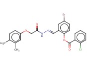 4-BR-2-(2-((3,4-DIMETHYLPHENOXY)ACETYL)CARBOHYDRAZONOYL)PHENYL <span class='lighter'>2-CHLOROBENZOATE</span>