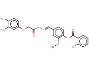 4-(2-((3,4-DIMETHYLPHENOXY)AC)CARBOHYDRAZONOYL)-2-METHOXYPHENYL <span class='lighter'>2-CHLOROBENZOATE</span>