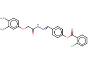 4-(2-((3,4-DIMETHYLPHENOXY)ACETYL)CARBOHYDRAZONOYL)PHENYL <span class='lighter'>2-CHLOROBENZOATE</span>