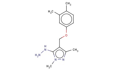 4-(3,4-DIMETHYLPHENOXYMETHYL)-5-HYDRAZINYL-1,3-DIMETHYL-1H-PYRAZOLE