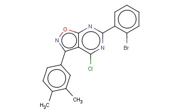 6-(2-BROMOPHENYL)-4-CHLORO-3-(3,4-DIMETHYLPHENYL)ISOXAZOLO[5,4-D]PYRIMIDINE
