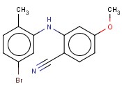 2-[(5-BROMO-2-METHYLPHENYL)AMINO]-<span class='lighter'>4-METHOXYBENZONITRILE</span>