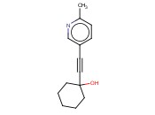 1-[(6-METHYL-3-PYRIDYL)<span class='lighter'>ETHYNYL</span>]<span class='lighter'>CYCLOHEXANOL</span>