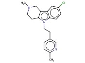 8-氯-2,3,4,5-四氢-2-<span class='lighter'>甲基</span>-5-[2-(6-<span class='lighter'>甲基</span>-3-<span class='lighter'>吡啶基</span>)乙基]-1H-<span class='lighter'>吡啶</span>并[4,3-b]吲哚
