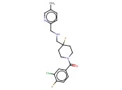 1-(3-氯-4-氟苯甲酰基)-4-氟-N-[(5-甲基-2-<span class='lighter'>吡啶基</span>)甲基]-4-<span class='lighter'>哌啶</span>甲胺
