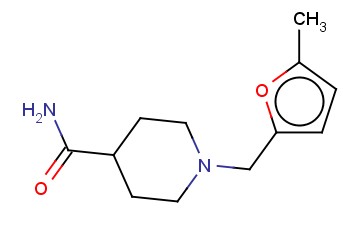 1-[(5-METHYL-2-FURANYL)METHYL]-4-PIPERIDINECARBOXAMIDE