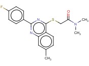 2-[[2-(4-FLUOROPHENYL)-7-METHYL-4-QUINAZOLINYL]THIO]-N,N-DIMETHYL-ACETAMIDE