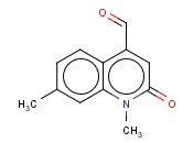 4-<span class='lighter'>喹啉</span><span class='lighter'>甲醛</span>,1,2-二氢-1,7-二甲基-2-羰基-(9CI)