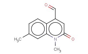 4-喹啉甲醛,1,2-二氢-1,7-二甲基-2-羰基-(9CI)