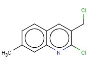 2-CHLORO-3-(CHLOROMETHYL)-7-<span class='lighter'>METHYLQUINOLINE</span>