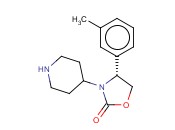2-OXAZOLIDINONE, 4-(3-METHYLPHENYL)-3-(4-PIPERIDINYL)-, (4R)-