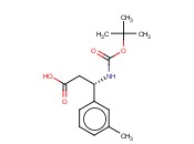 BOC-S-3-<span class='lighter'>Amino</span>-3-(3-methyl-phenyl)-<span class='lighter'>propionic</span> acid