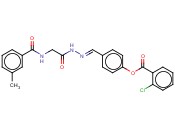 4-(2-(((3-METHYLBENZOYL)AMINO)ACETYL)CARBOHYDRAZONOYL)PHENYL <span class='lighter'>2-CHLOROBENZOATE</span>