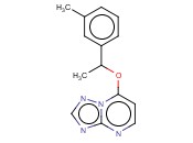 7-(1-(3-METHYLPHENYL 1-(1,2,4)TRIAZOLO[1,5-A]PYRIMIDIN-7-YLETHYL ETHER