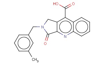 2-(3-METHYLBENZYL)-3-OXO-2,3-DIHYDRO-1H-PYRROLO[3,4-B]QUINOLINE-9-CARBOXYLIC ACID