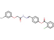 4-(2-((3-METHYLPHENOXY)ACETYL)CARBOHYDRAZONOYL)PHENYL <span class='lighter'>2-CHLOROBENZOATE</span>