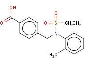 4-([(2,6-DIMETHYLPHENYL)(METHYLSULFONYL)AMINO]METHYL)BENZOIC ACID