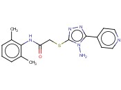2-((4-AMINO-5-(4-PYRIDINYL)4H-1,2,4-TRIAZOL-3-YL)THIO)-N-(2,6-DI-ME-PH)ACETAMIDE
