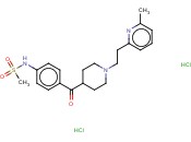 N-[4-[[1-[2-(6-甲基-2-<span class='lighter'>吡啶基</span>)乙基]-4-<span class='lighter'>哌啶</span><span class='lighter'>基</span>]羰基]苯基]甲磺酰胺二盐酸盐
