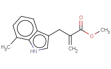 1H-<span class='lighter'>吲哚</span>-3-<span class='lighter'>丙酸</span>,7-甲基-a-亚甲基-,甲基酯