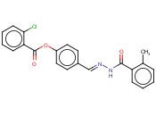 4-((2-(2-METHYLBENZOYL)HYDRAZONO)METHYL)PHENYL <span class='lighter'>2-CHLOROBENZOATE</span>