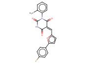 5-([5-(4-FLUOROPHENYL)-2-FURYL]METHYLENE)-1-(2-METHYLPHENYL)-2,4,6(1H,3H,5H)-PYRIMIDINETRIONE