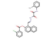 1-(2-(OXO(2-TOLUIDINO)ACETYL)CARBOHYDRAZONOYL)-2-NAPHTHYL <span class='lighter'>2-CHLOROBENZOATE</span>