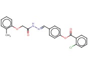 4-(2-((2-METHYLPHENOXY)ACETYL)CARBOHYDRAZONOYL)PHENYL <span class='lighter'>2-CHLOROBENZOATE</span>